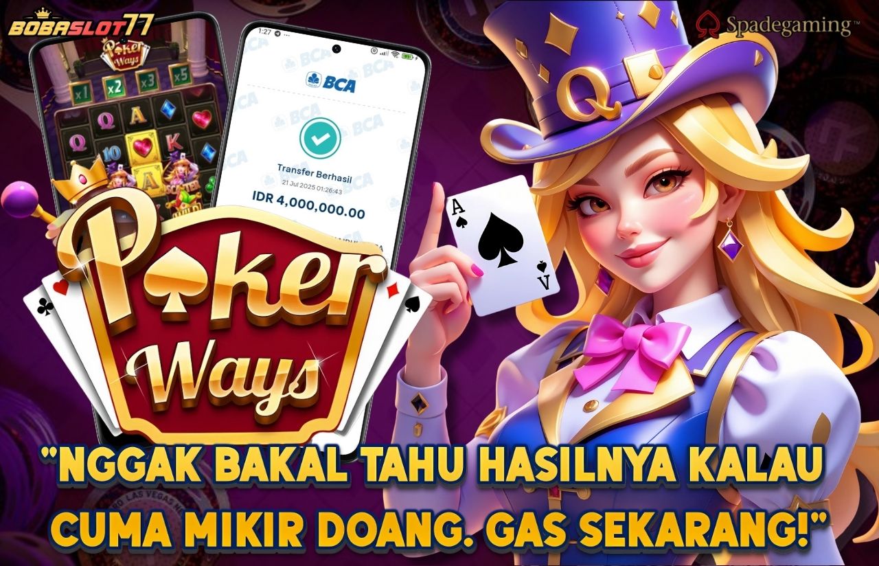 Selamat kepada user id : sem****p3 Wede Rp 4.000.000 di Game POKER WAYS SPADE GAMING Cair Gk Sampe 1 Menit! Menang Mudah di Bobaslot77